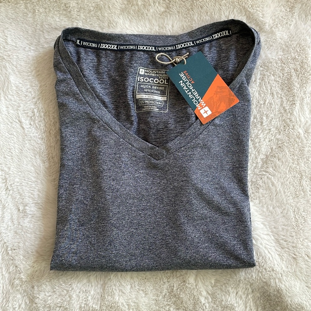 NWT Mountain Warehouse Active ISO COOL Vitality Women's V-Neck Tee